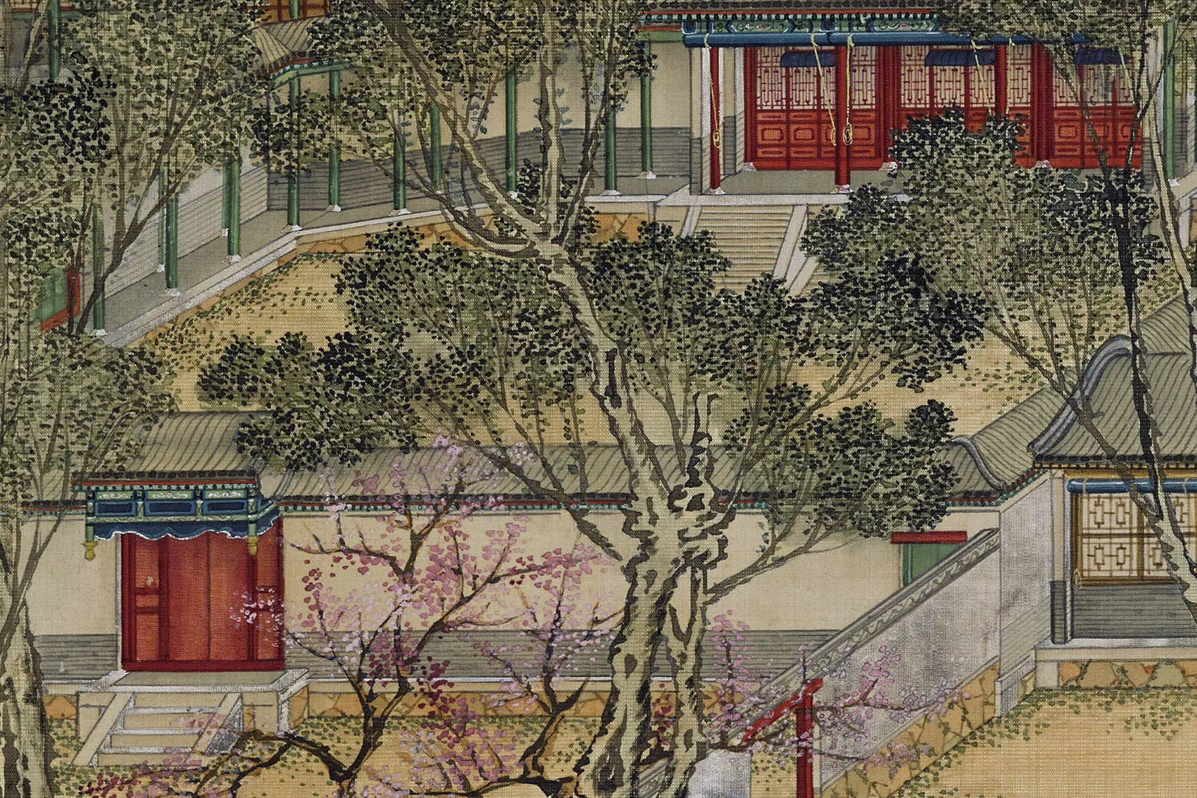 圆明园四十景图《勤政亲贤》高清大图局部 (3)