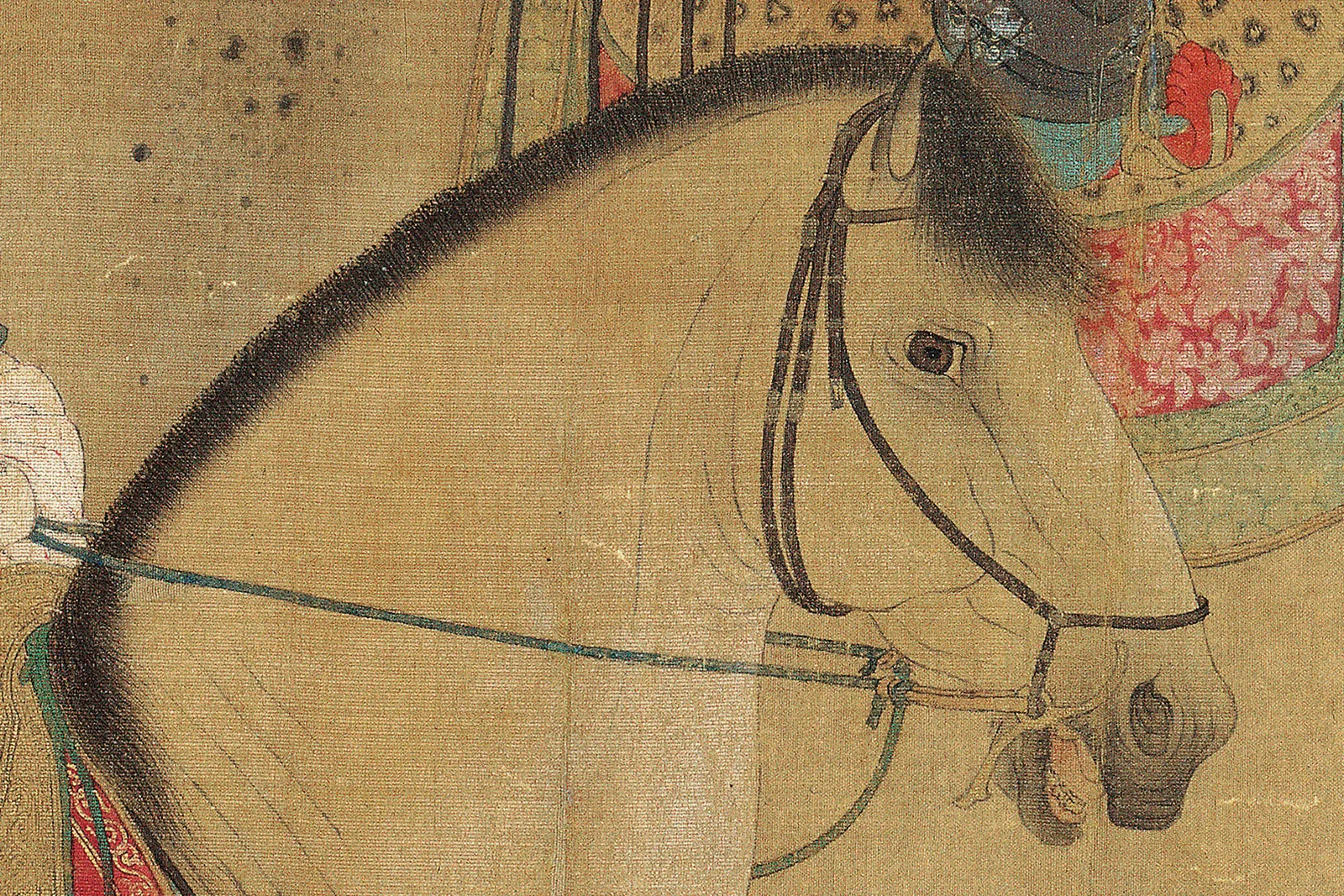 唐·张萱《虢国夫人游春图》高清大图局部 (11)