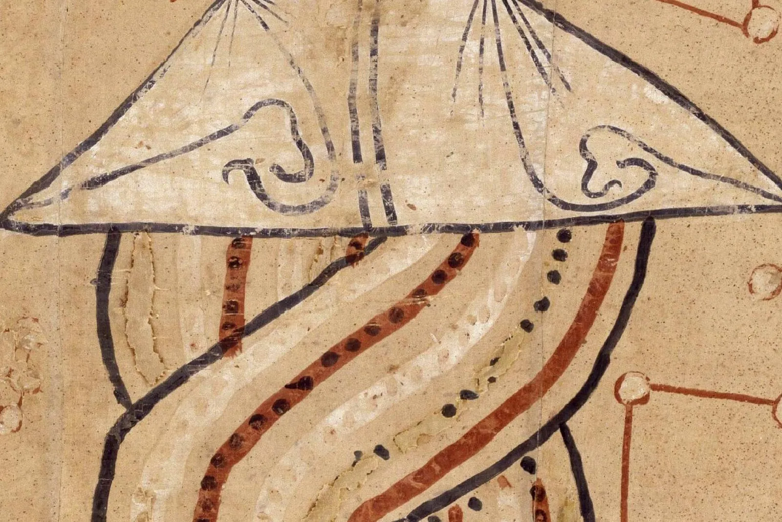 唐代《伏羲女娲图》局部 (2)