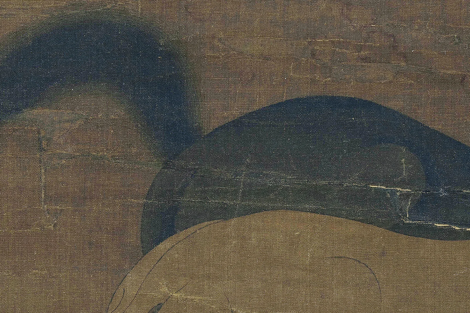 传韩干《猿马图》高清大图局部 (5)