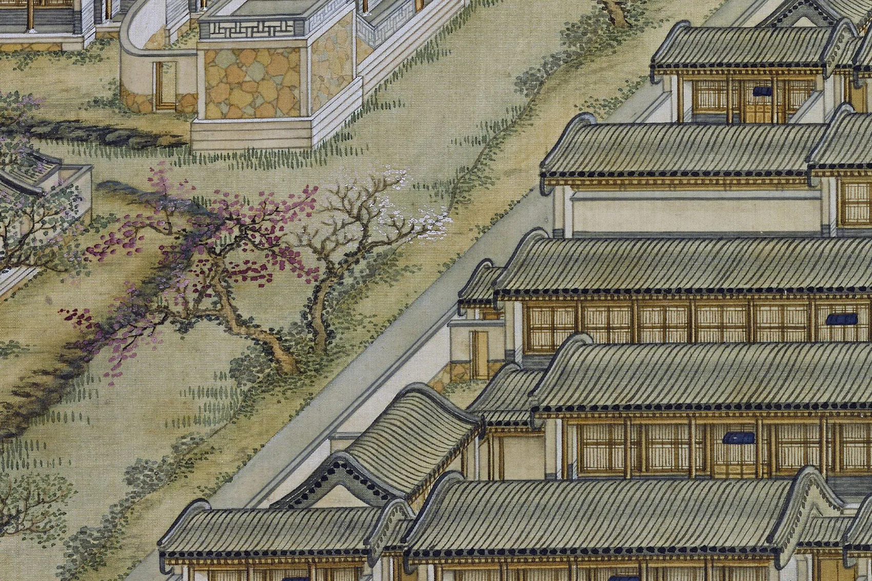 圆明园四十景图《洞天深处》局部-2