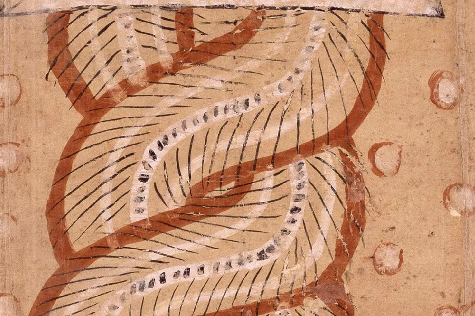 唐代《伏羲女娲图》局部 (6)