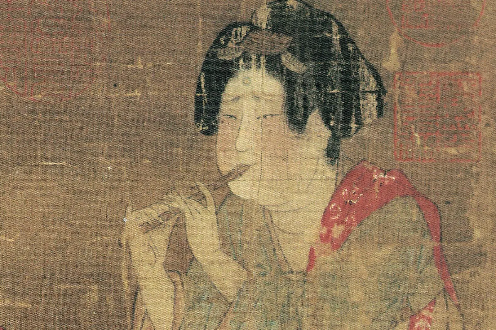 唐人宫乐图高清大图局部 (4)