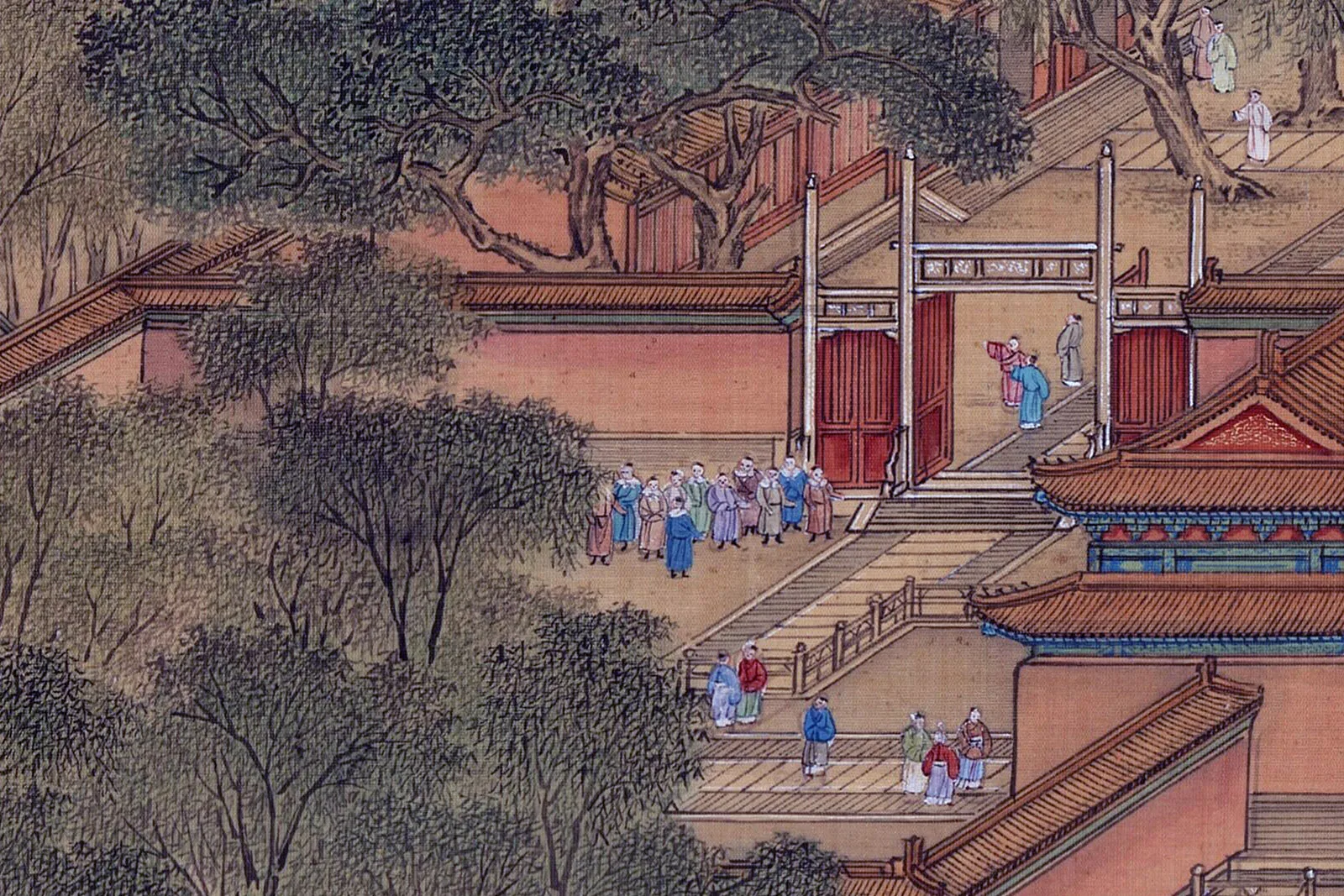 清院本《新丰图》高清大图局部 (5)