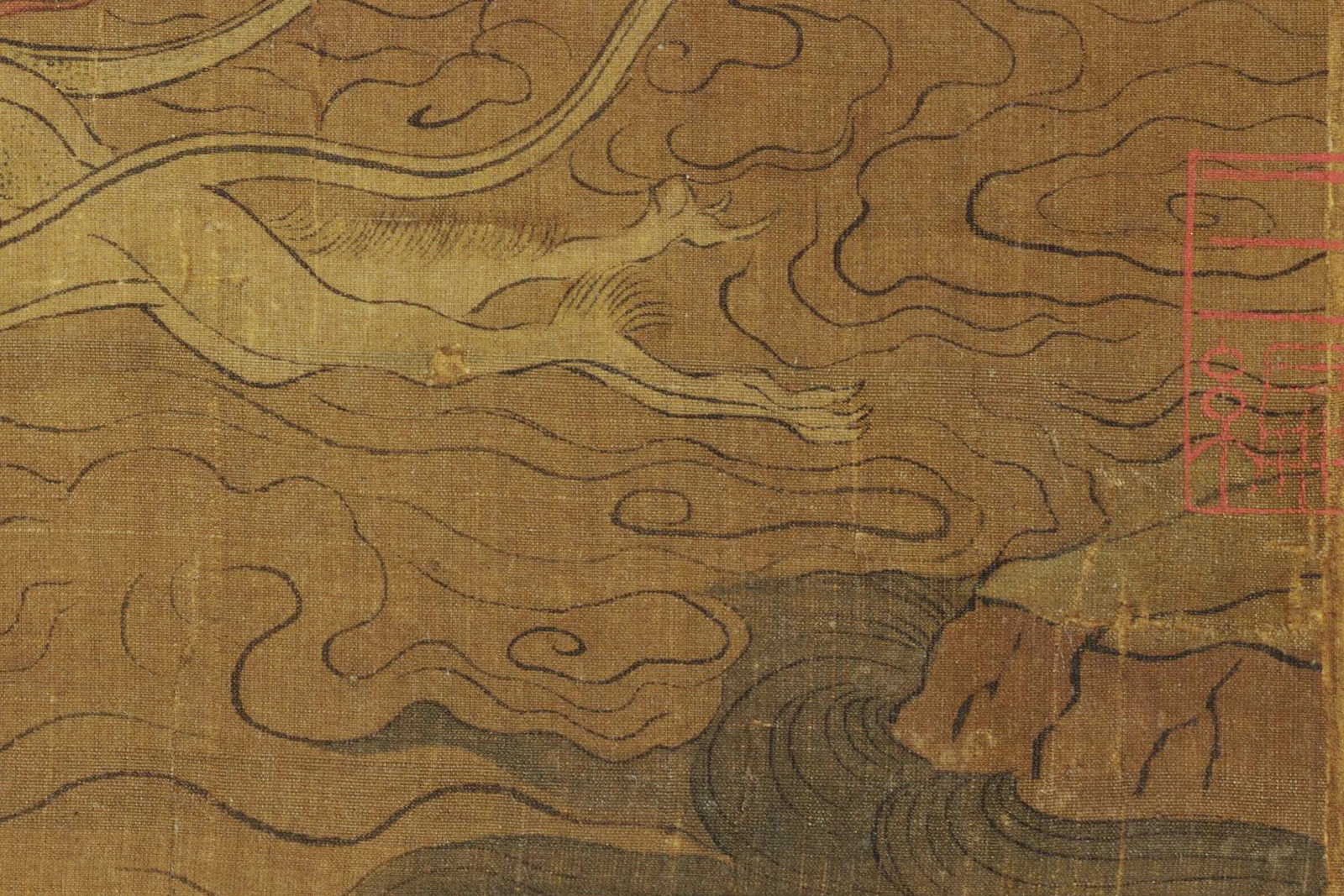 传晋顾恺之洛神图高清大图局部 (3)