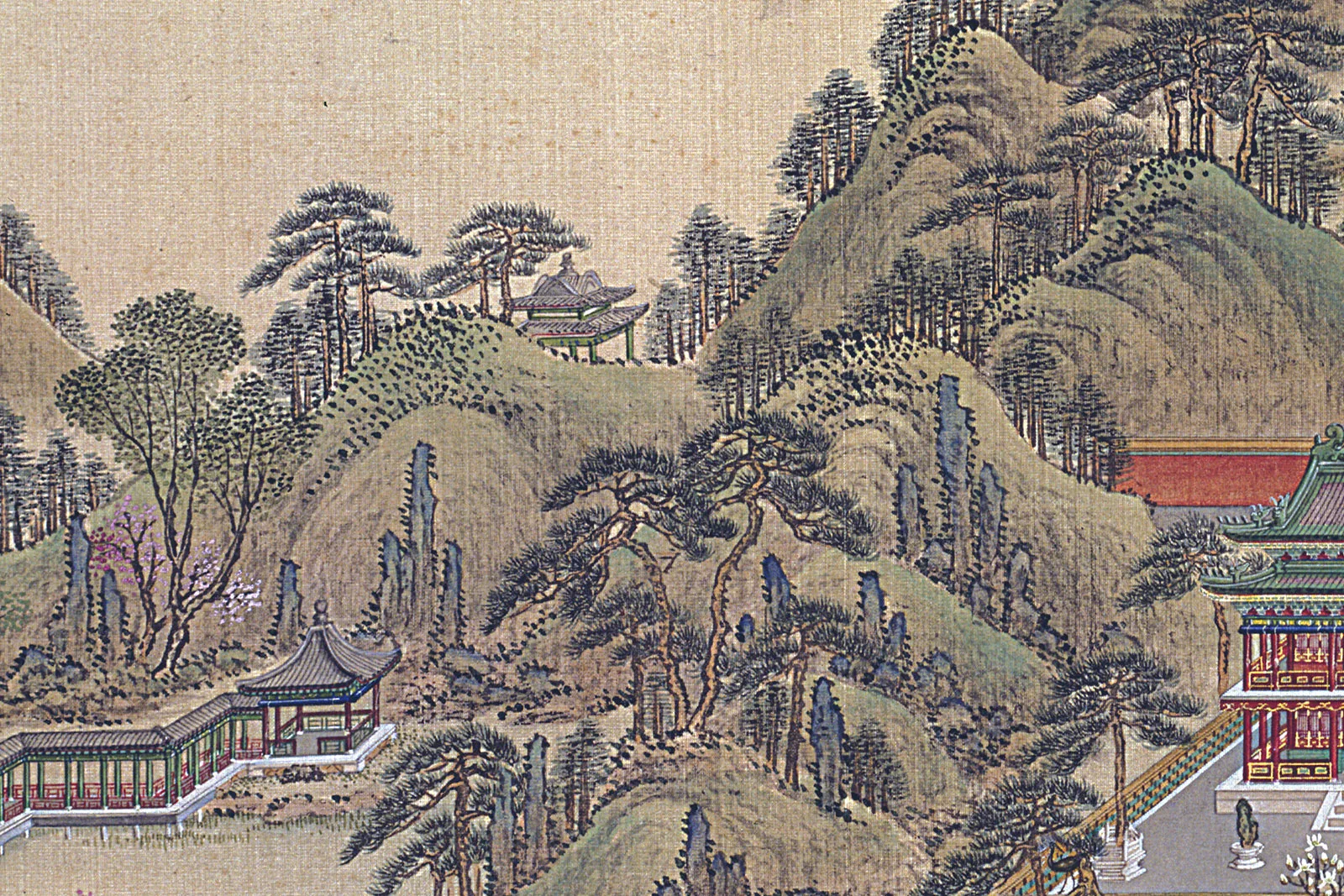 唐岱、沈源《方壶胜境》局部 (3)