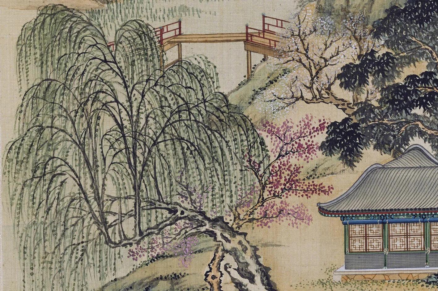 圆明园四十景图《茹古涵今》高清大图局部 (4)