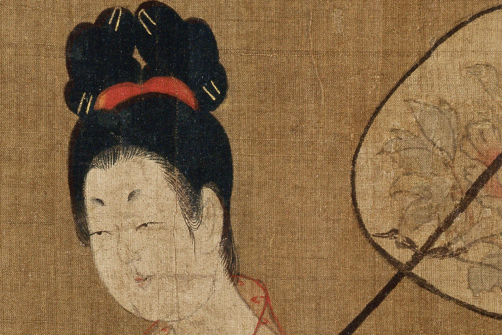 周昉《簪花仕女图》超高清大图局部 (4)