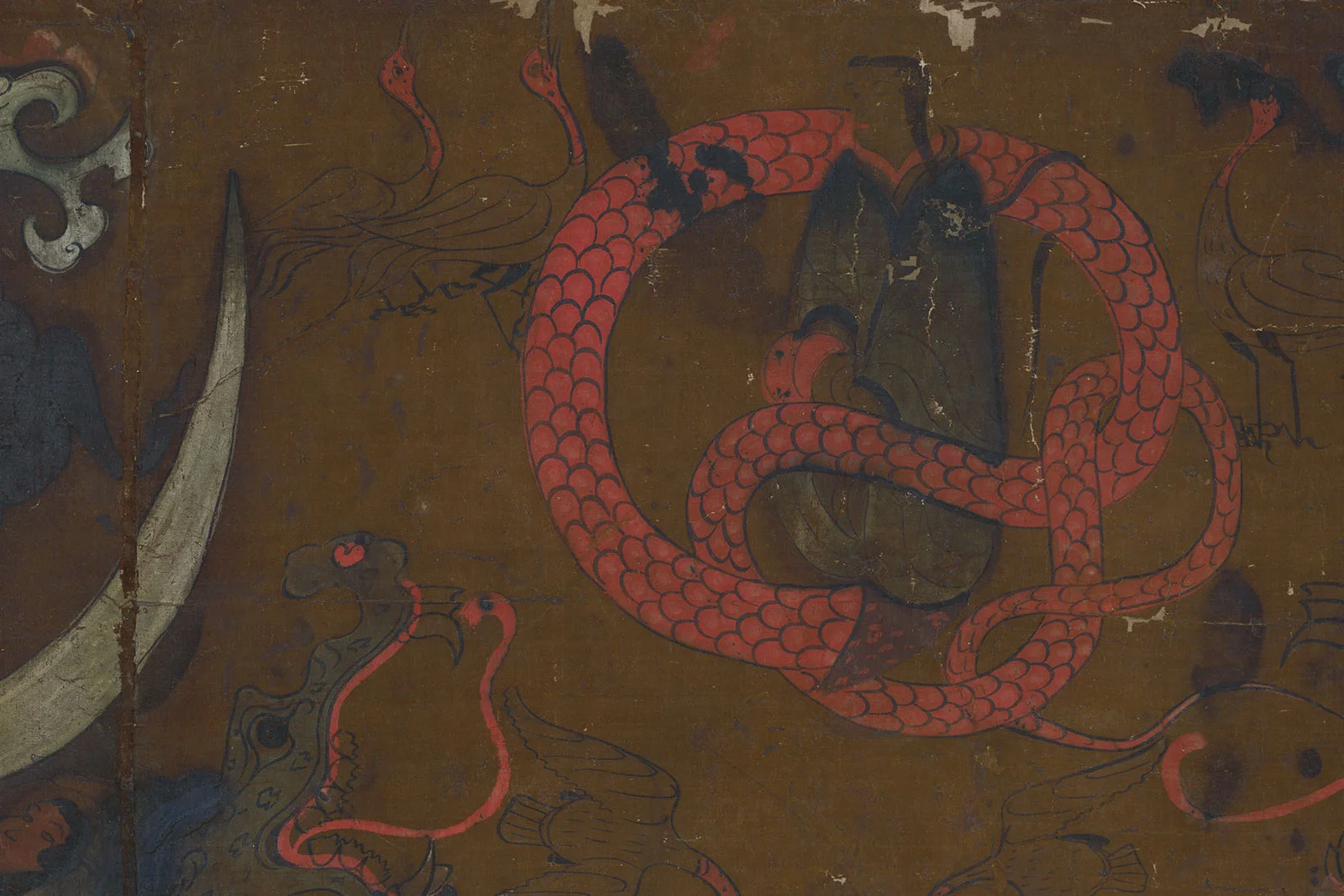 马王堆1号汉墓“T”形帛画高清大图局部 (2)