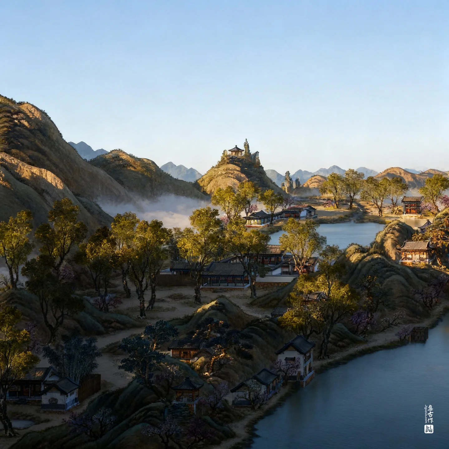 圆明园四十景图·廓然大公实景图