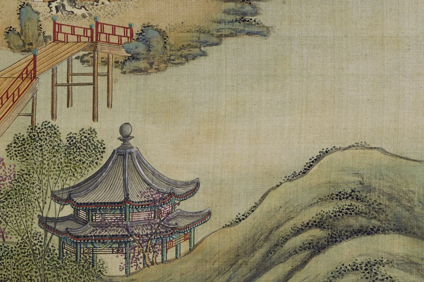 圆明园四十景图《澹泊宁静》高清大图局部 (3)