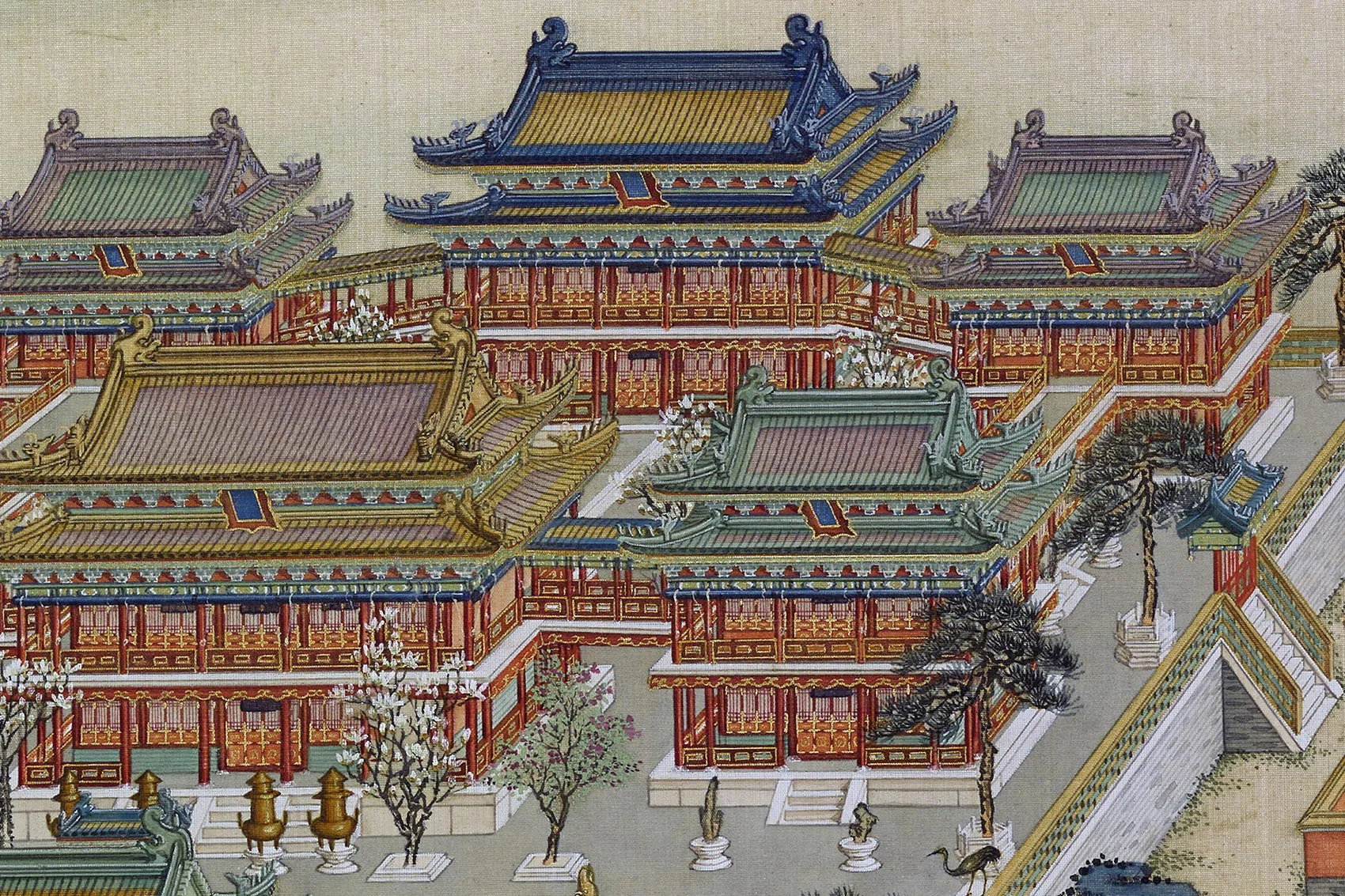 圆明园四十景图《方壶胜境》高清大图局部 (1)