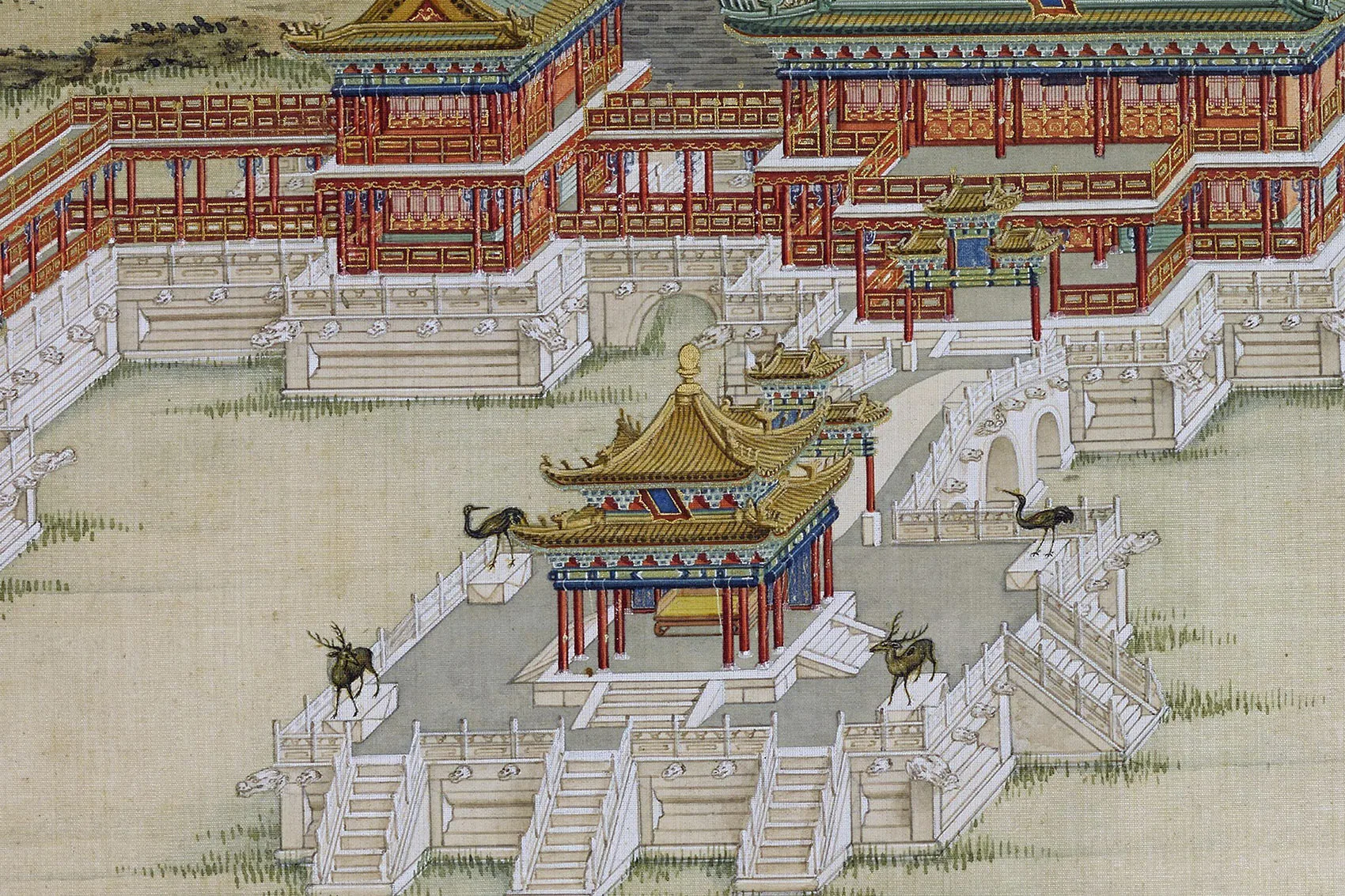 圆明园四十景图《方壶胜境》高清大图局部 (3)