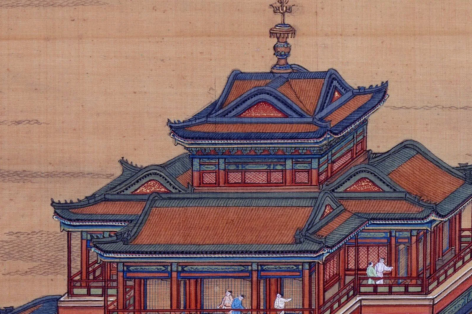 清院本《新丰图》高清大图局部 (4)