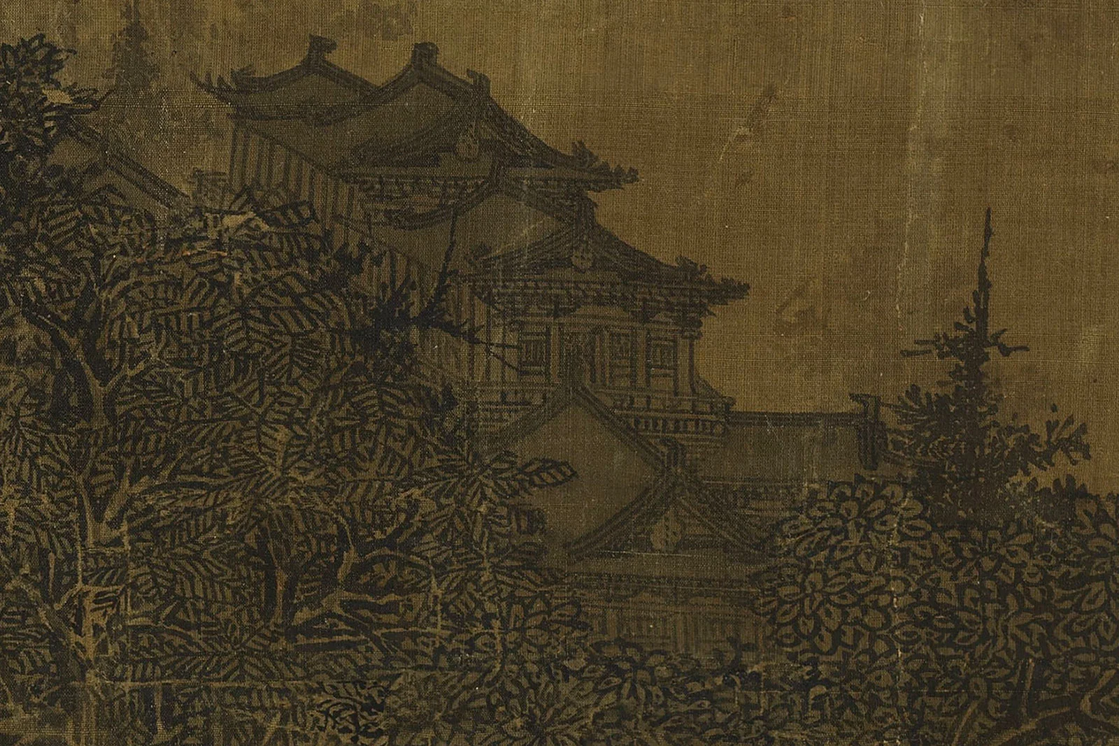 范宽《溪山行旅图》高清大图局部 (9)