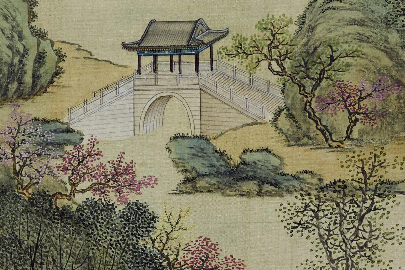 圆明园四十景图《长春仙馆》高清大图局部 (3)