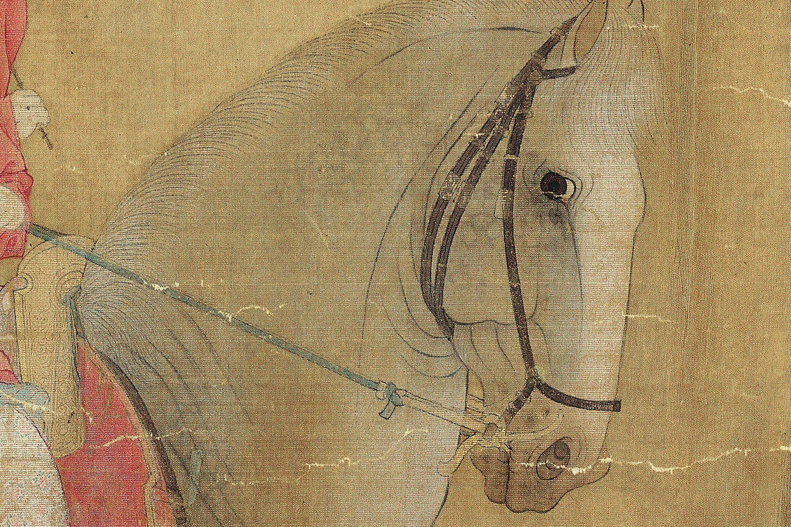 唐·张萱《虢国夫人游春图》高清大图局部 (4)