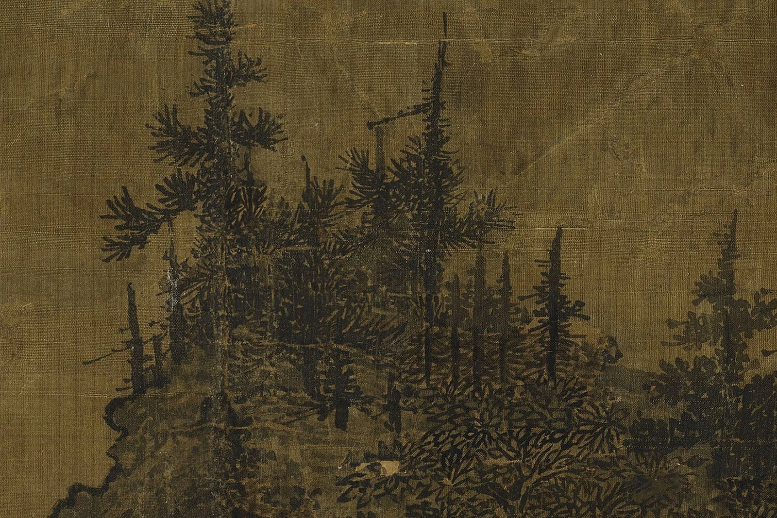 范宽《溪山行旅图》高清大图局部 (11)