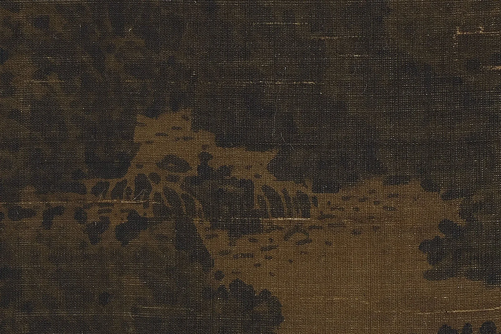 传李唐《烟岚萧寺图》超高清大图局部 (4)