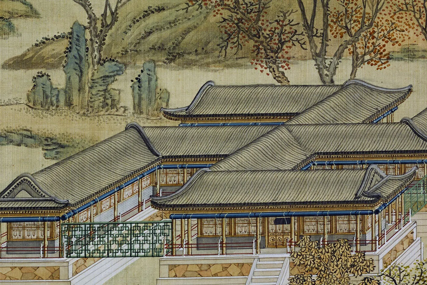 圆明园四十景图《万方安和》高清大图局部 (1)