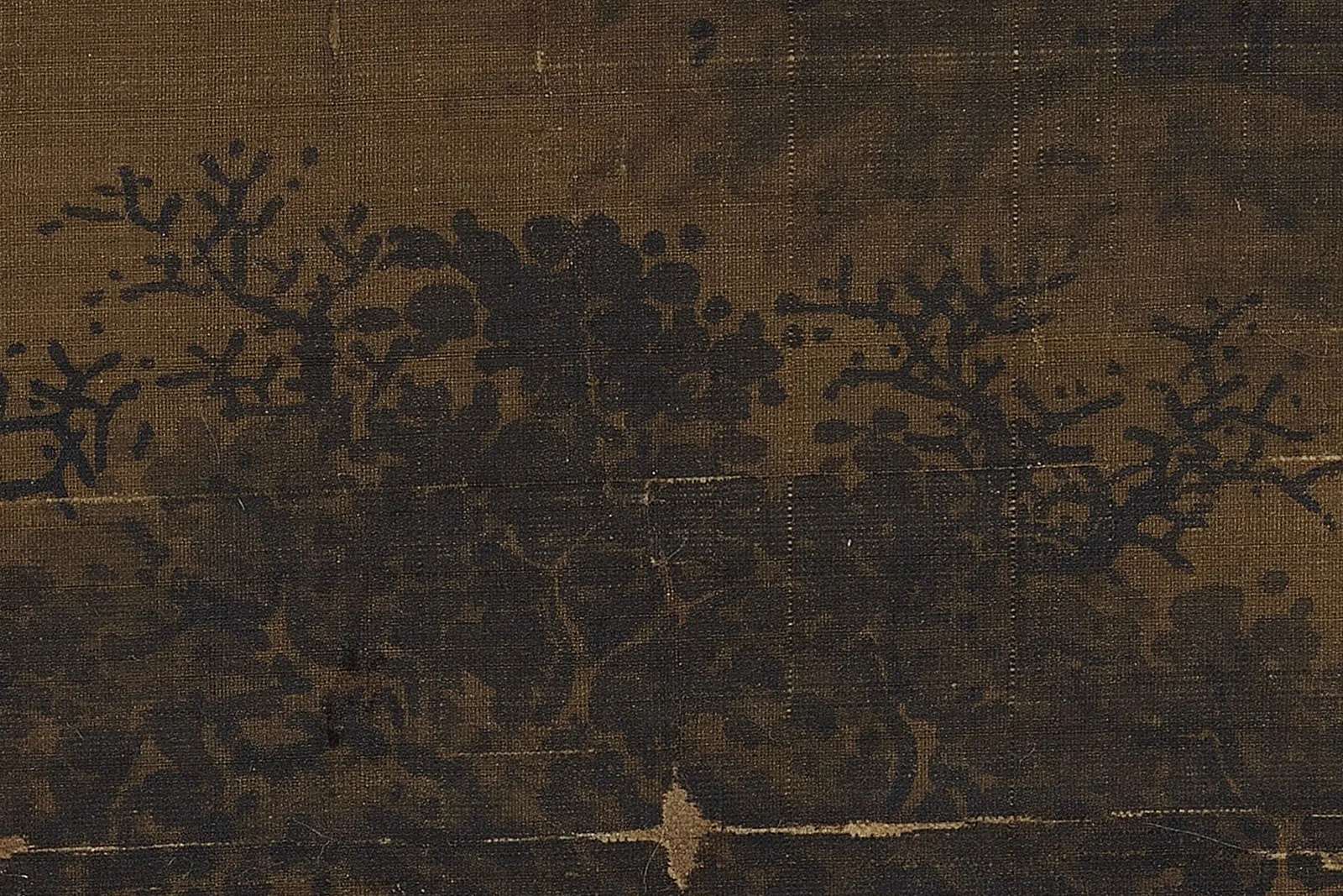 传李唐《烟岚萧寺图》超高清大图局部 (10)