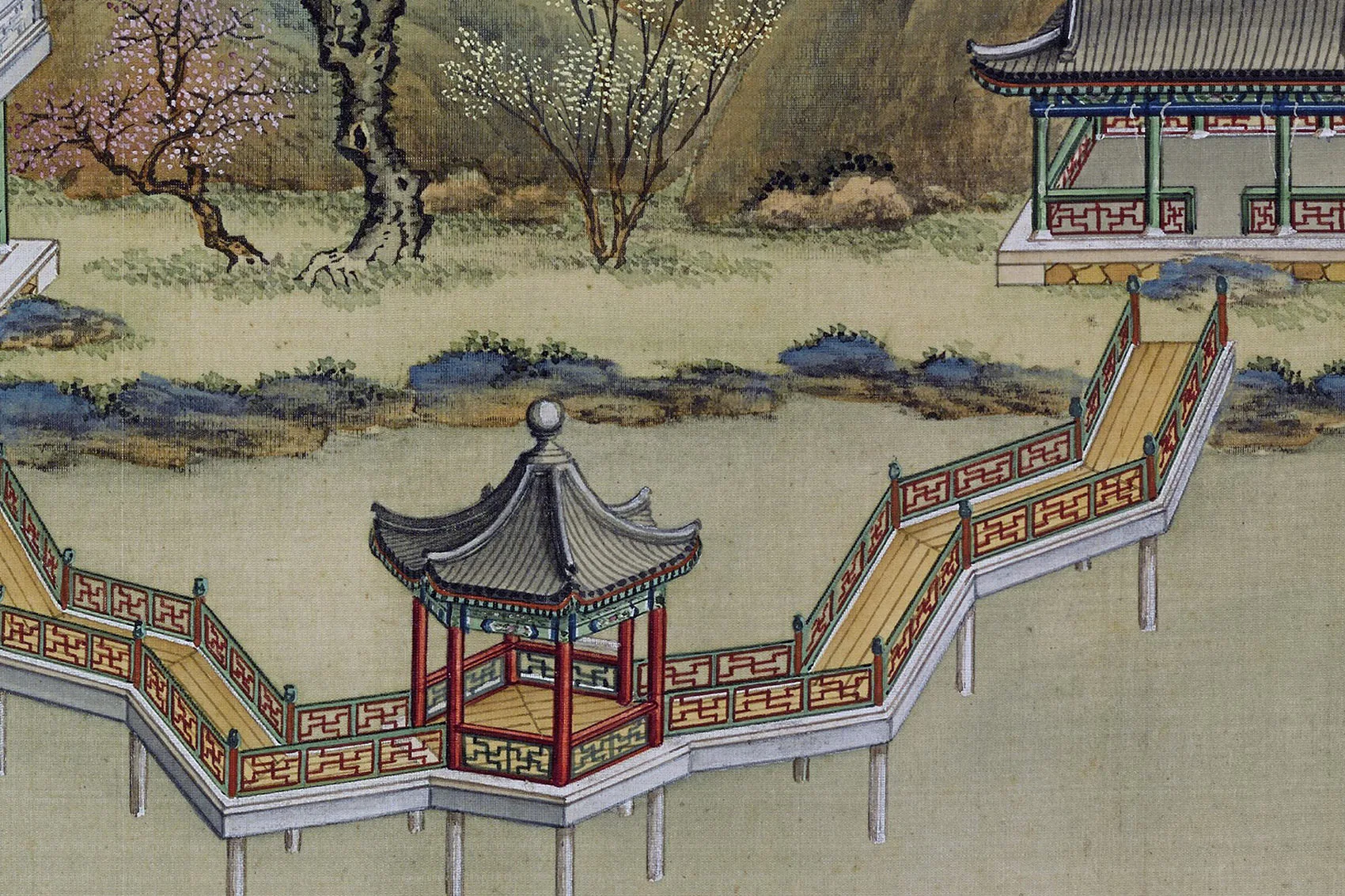 圆明园四十景图《上下天光》高清大图局部 (3)