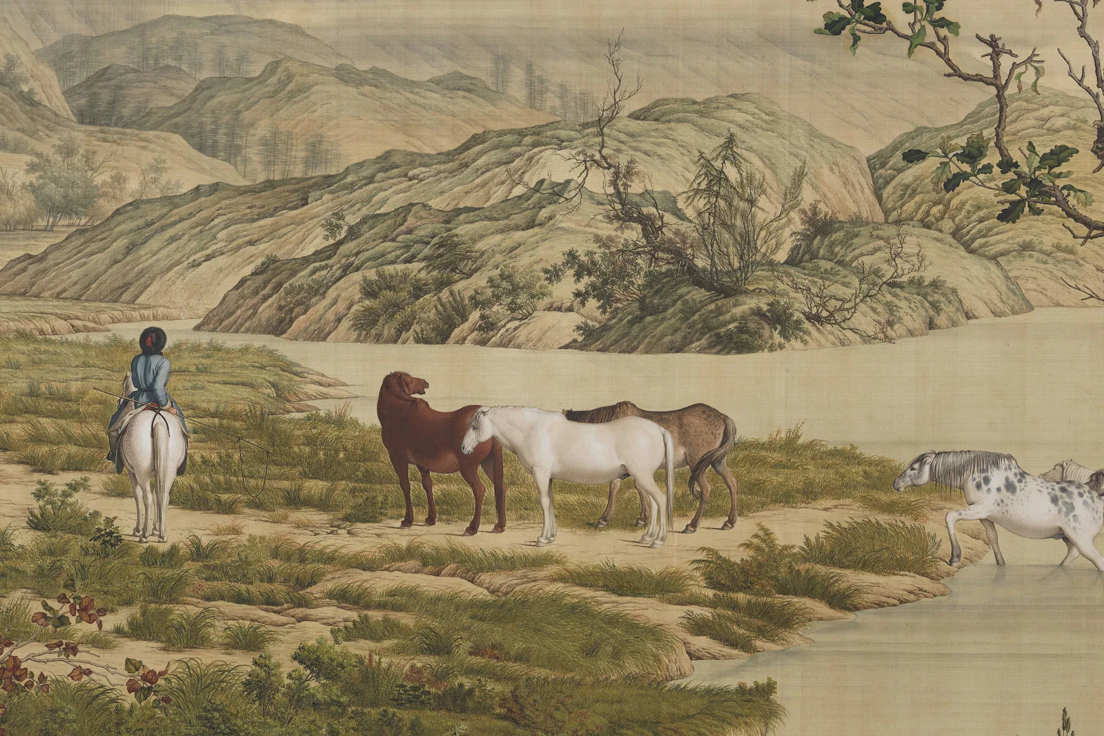 清郎世宁《百骏图》局部 (8)