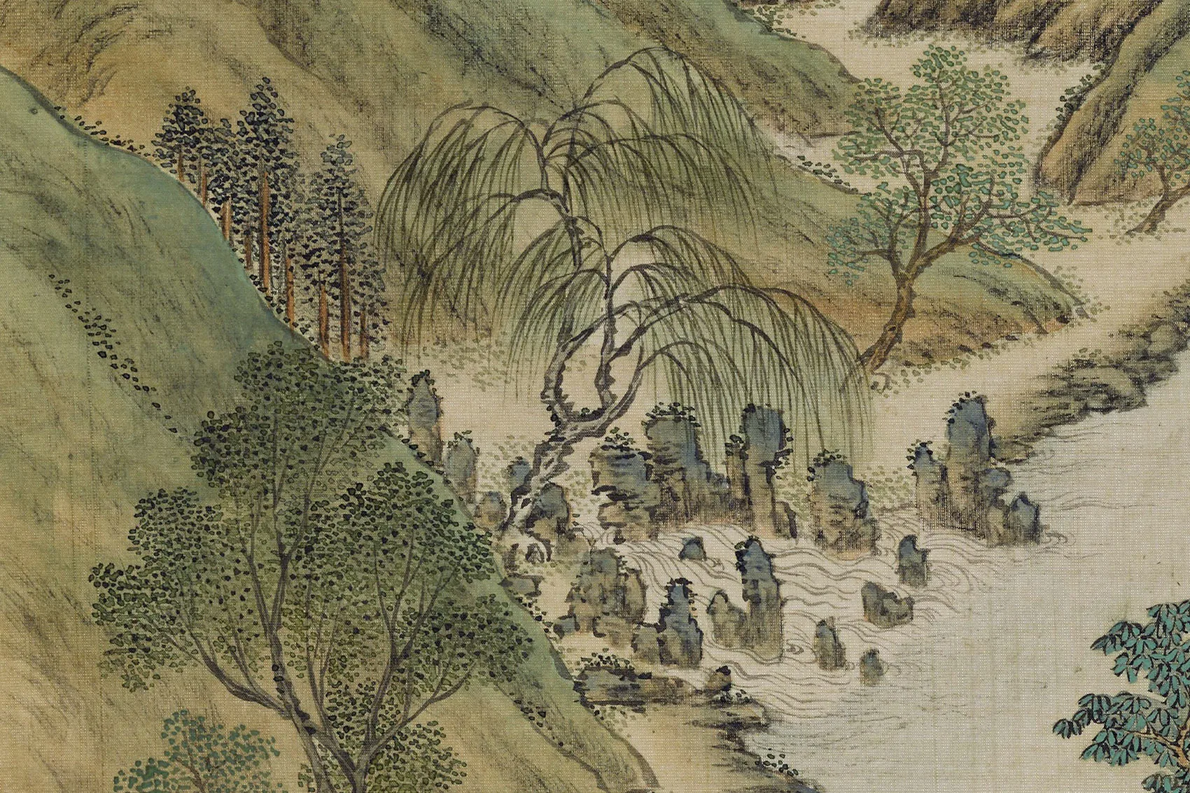 圆明园四十景图《濂溪乐处》超高清大图局部 (4)