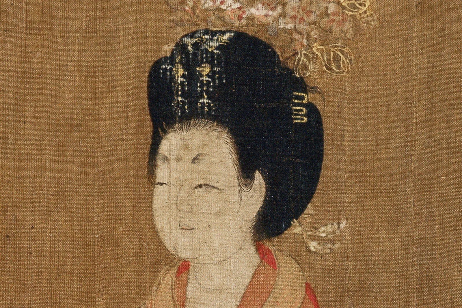 周昉《簪花仕女图》超高清大图局部 (2)