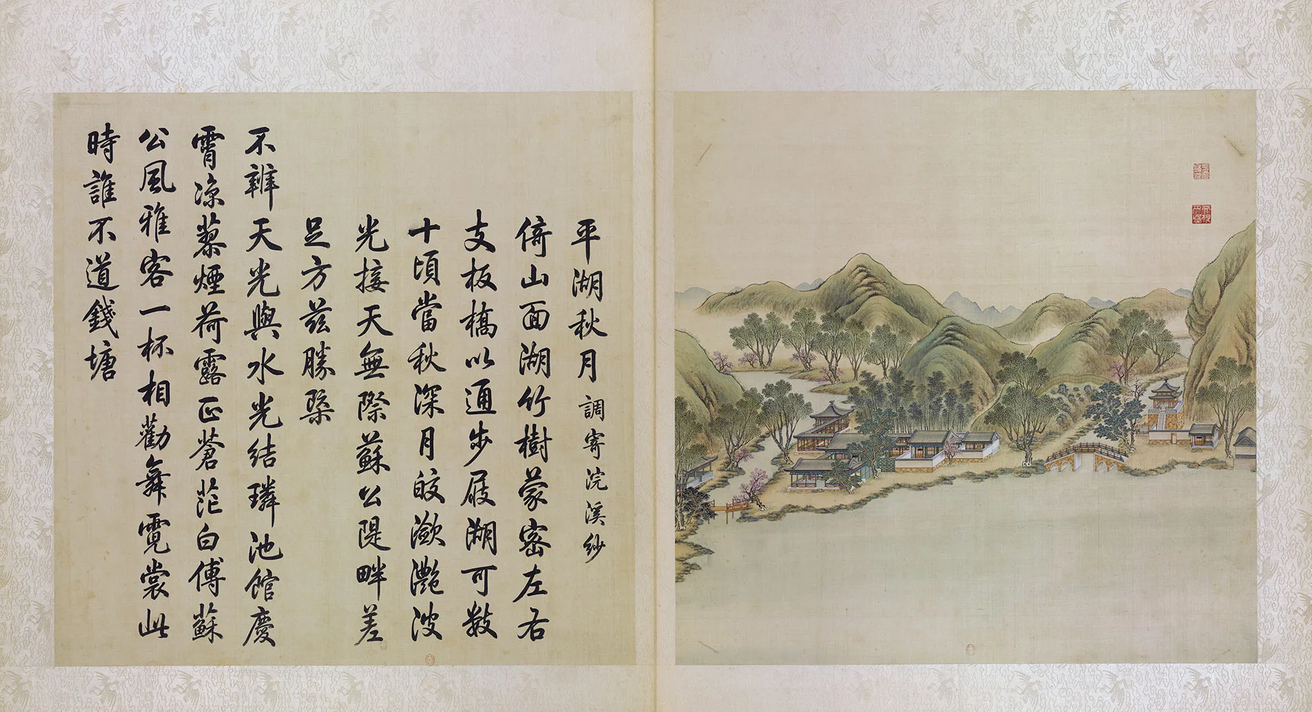 圆明园四十景图《平湖秋月》