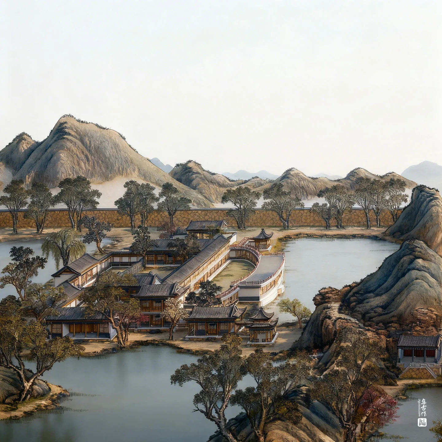 圆明园四十景图·汇芳书院实景图