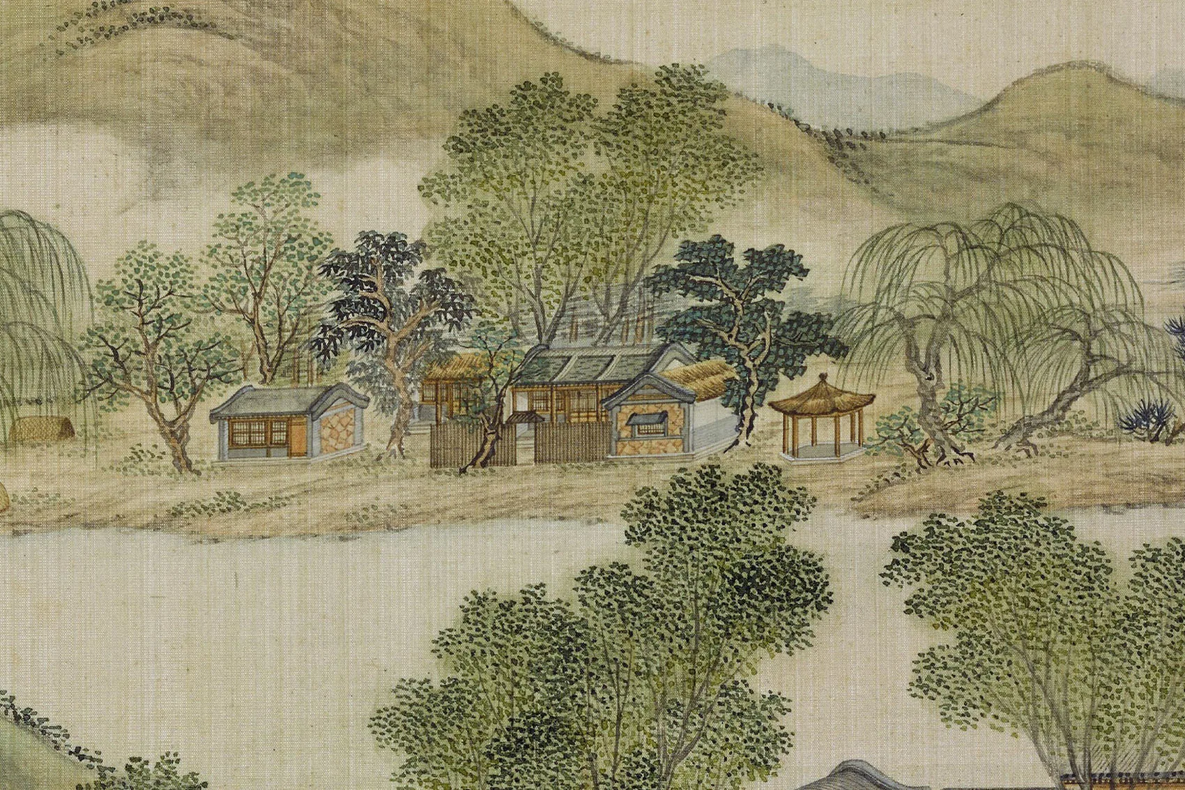 圆明园四十景图《多稼如云》高清大图局部 (3)