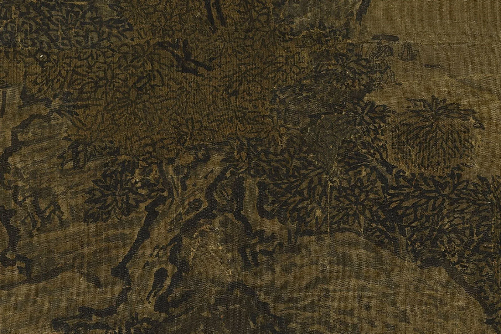 范宽《溪山行旅图》高清大图局部 (7)