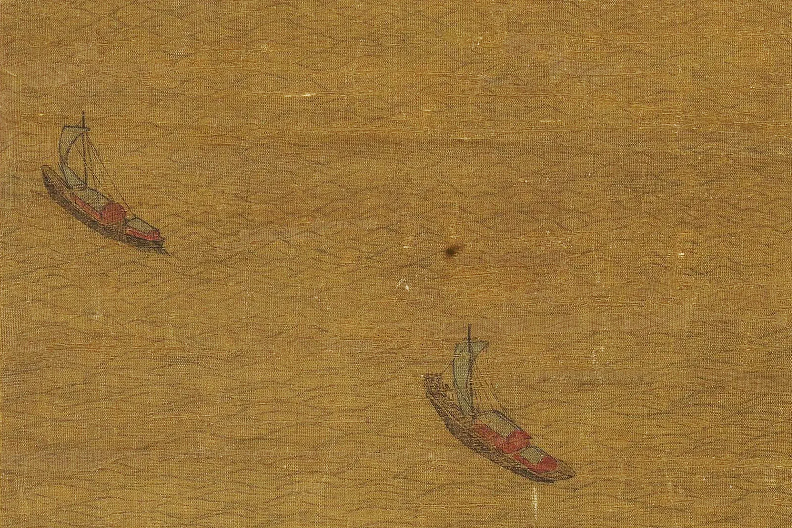 传李思训《江帆楼阁图》局部 (7)