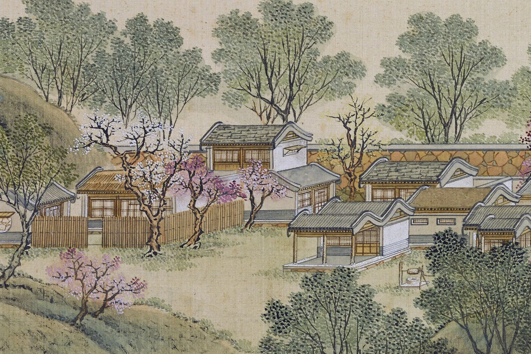 圆明园四十景图《鱼跃鸢飞》高清大图局部 (2)