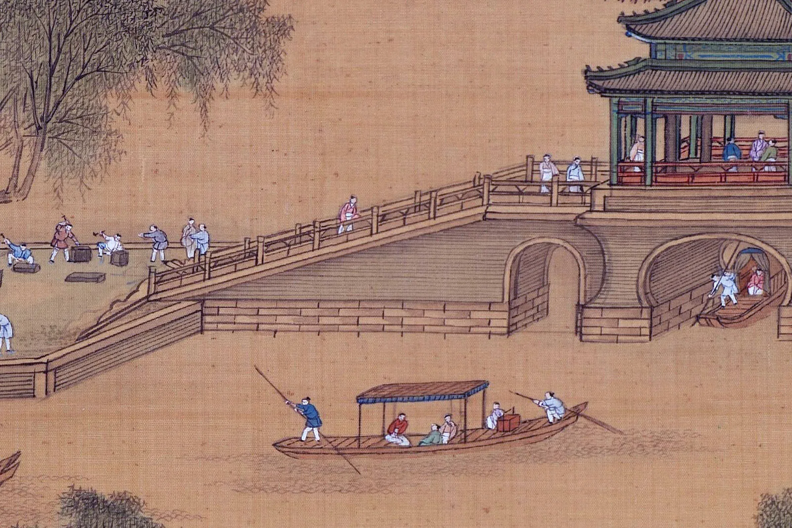 清院本《新丰图》高清大图局部 (8)