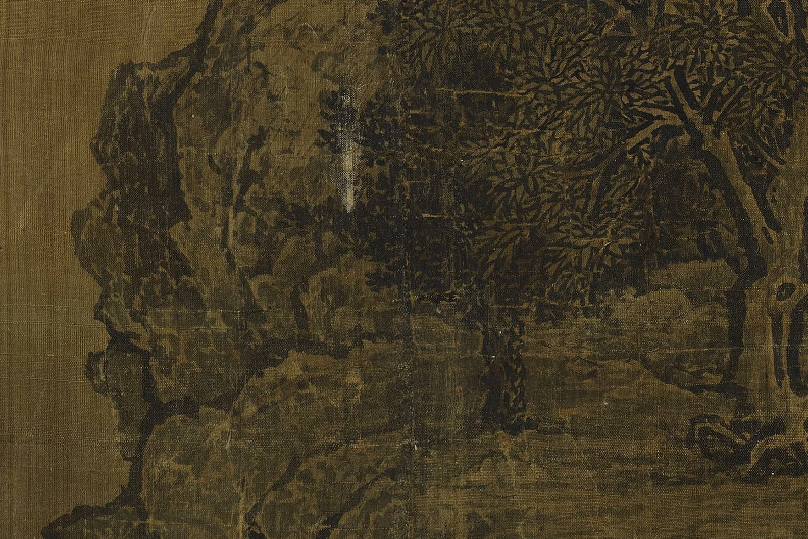 范宽《溪山行旅图》高清大图局部 (12)