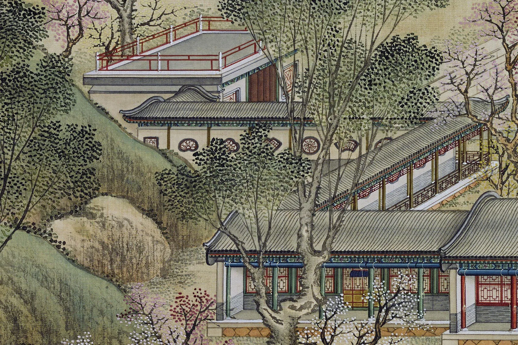 圆明园四十景图《坦坦荡荡》高清大图局部 (2)