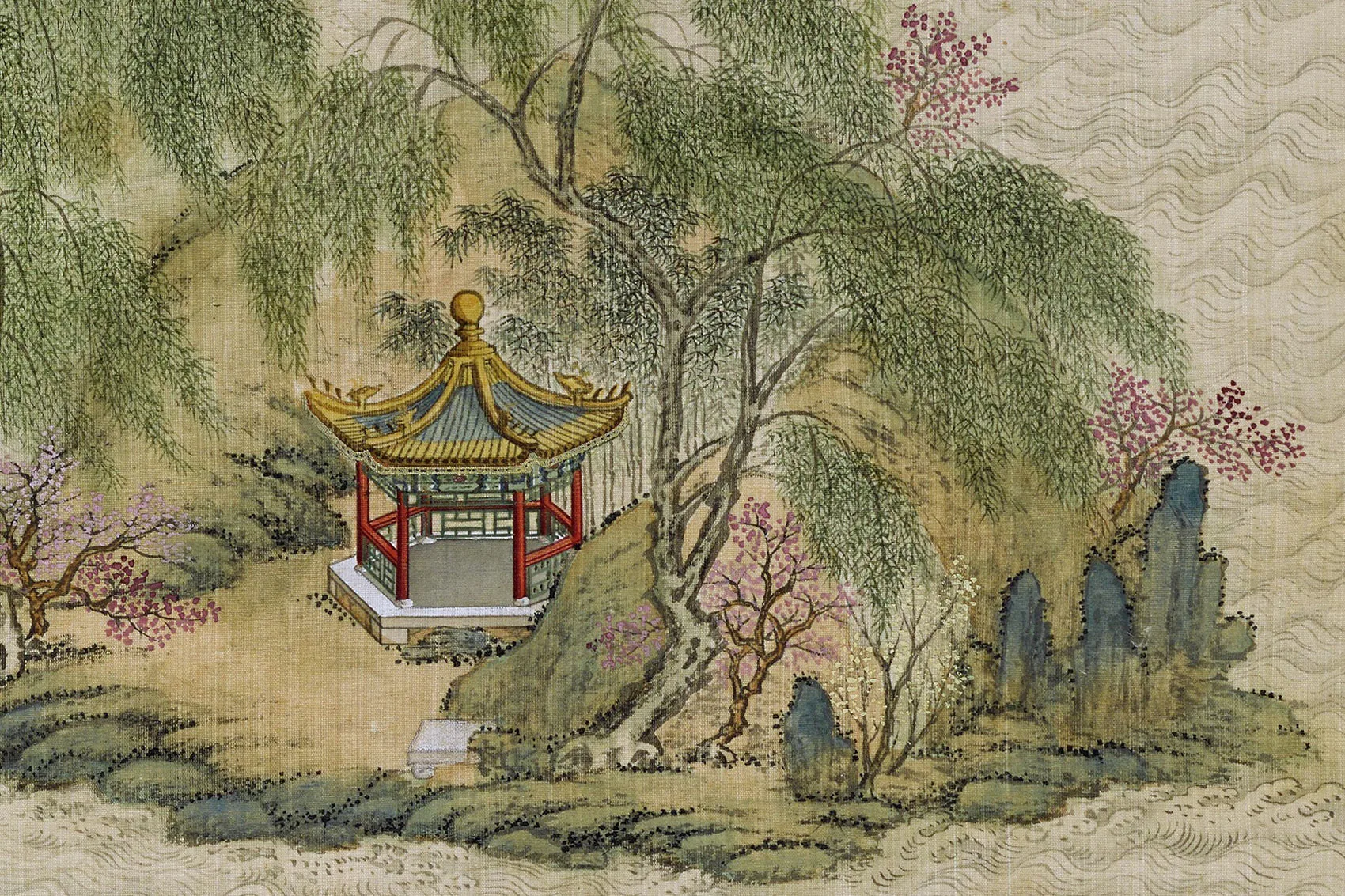 圆明园四十景图《蓬岛瑶台》高清大图局部 (3)