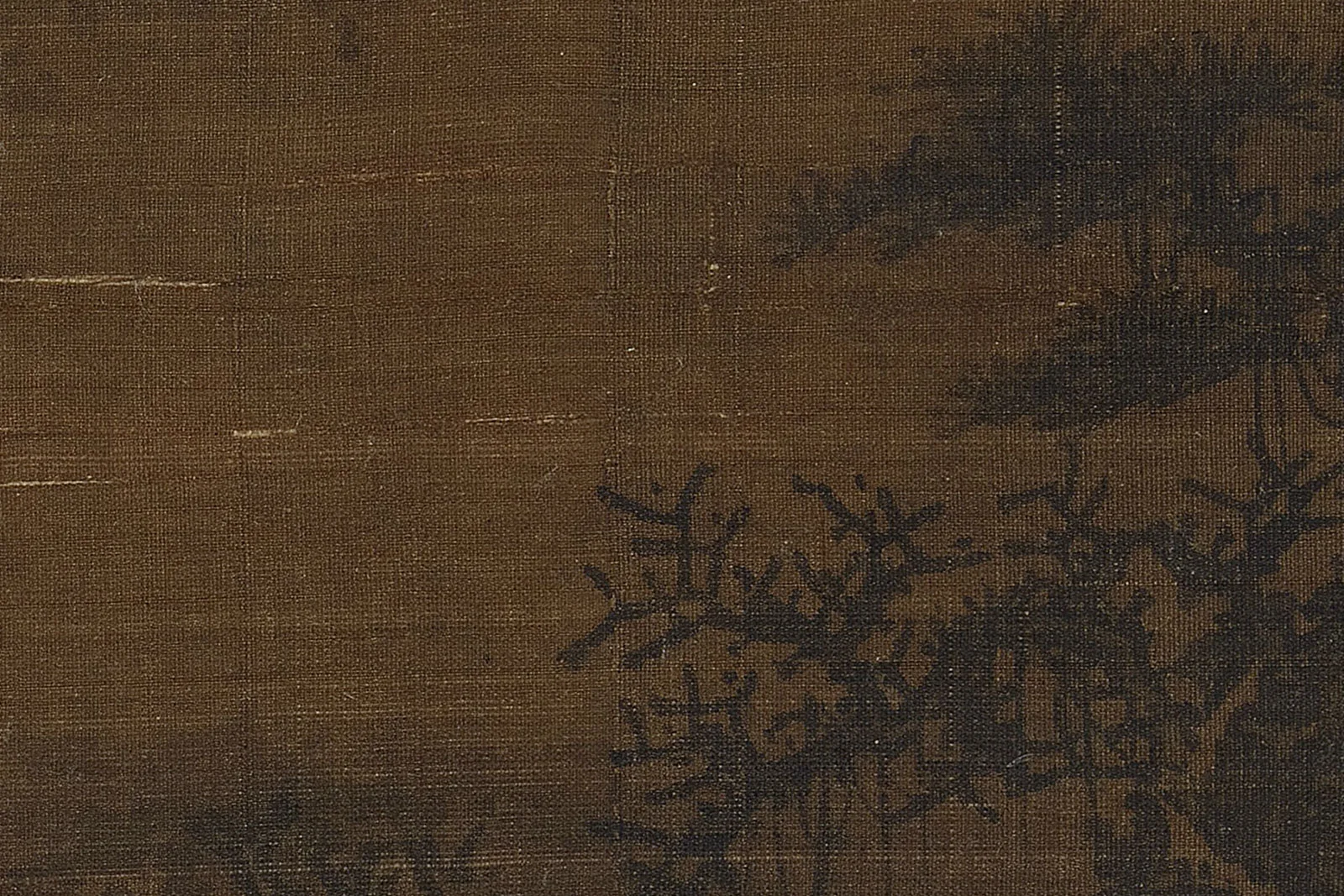 传李唐《烟岚萧寺图》超高清大图局部 (9)