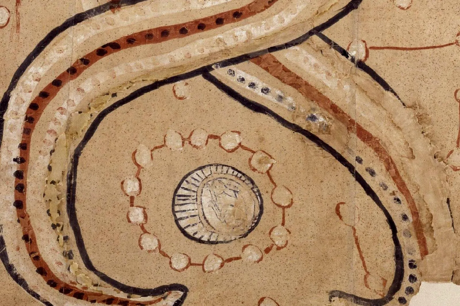 唐代《伏羲女娲图》局部 (3)