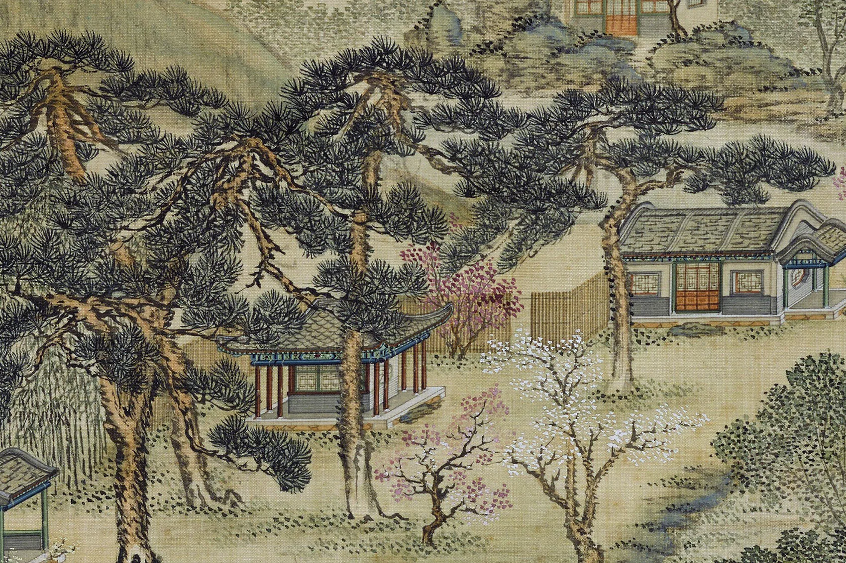 圆明园四十景图《映水兰香》超高清大图局部 (1)