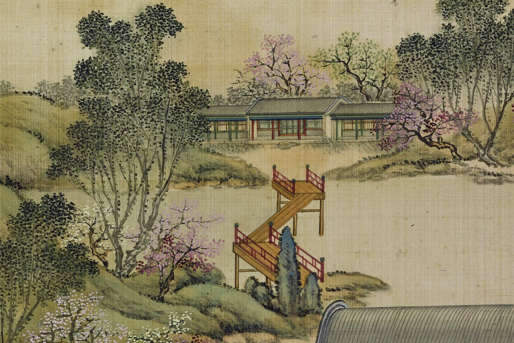 圆明园四十景图《勤政亲贤》高清大图局部 (2)