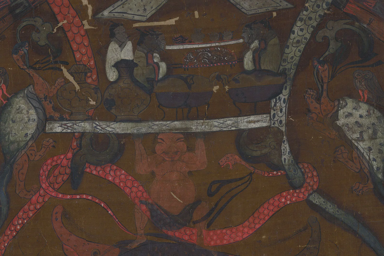 马王堆1号汉墓“T”形帛画高清大图局部 (7)