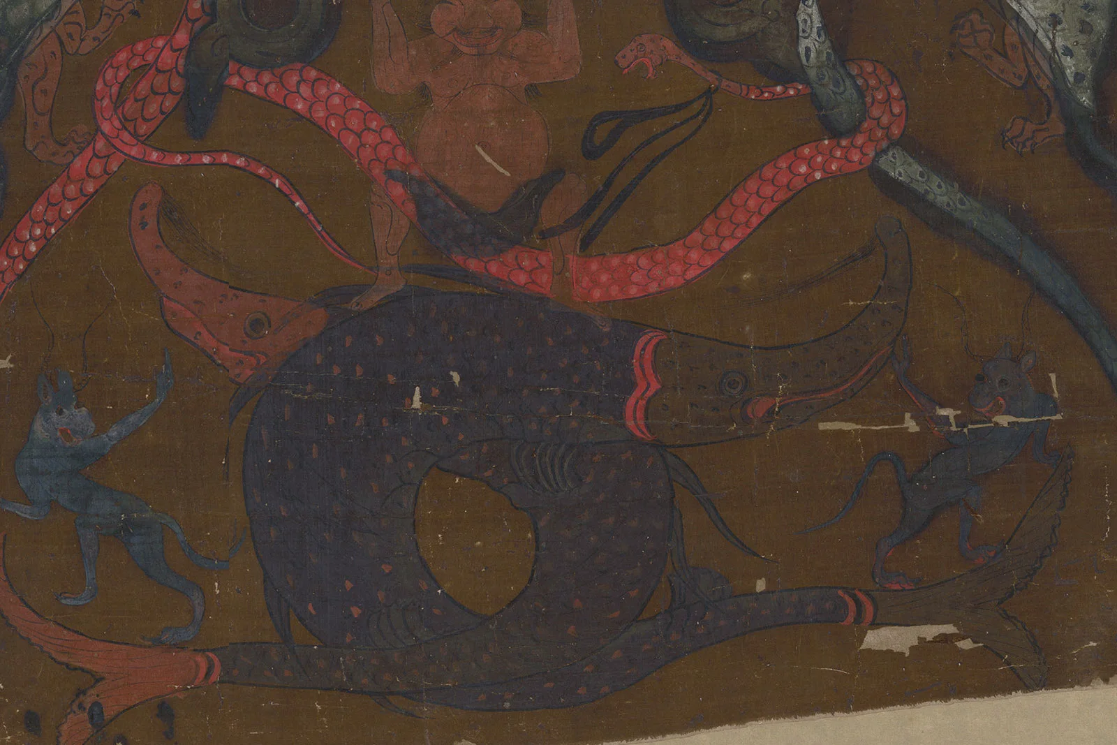 马王堆1号汉墓“T”形帛画高清大图局部 (8)