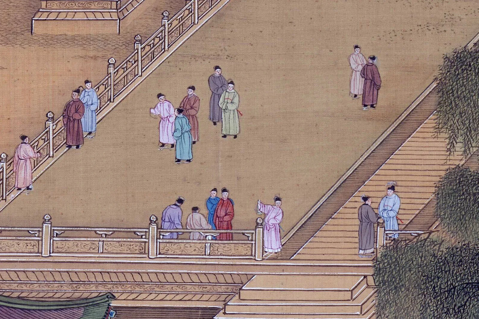 清院本《新丰图》高清大图局部 (2)