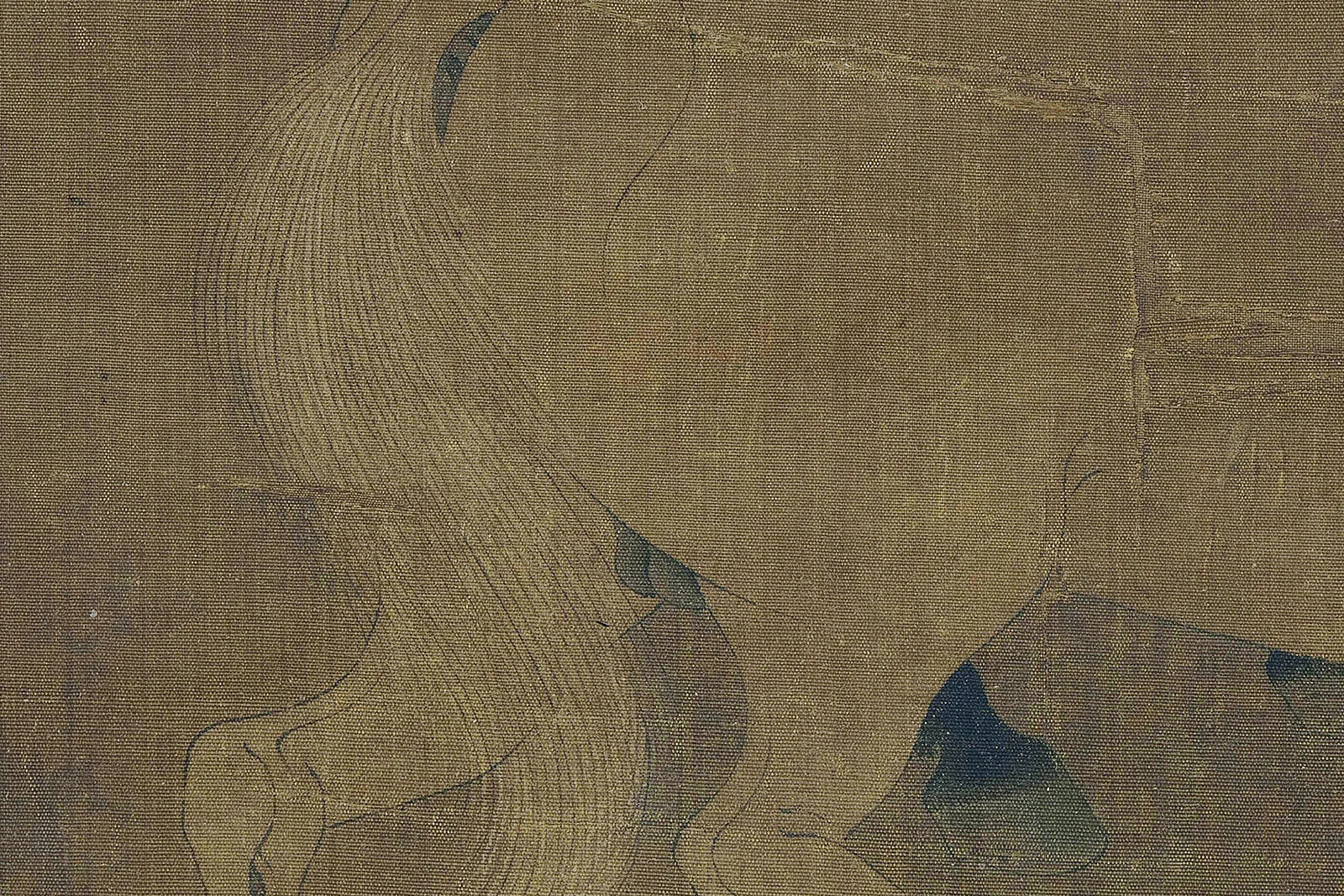 传韩干《猿马图》高清大图局部 (4)