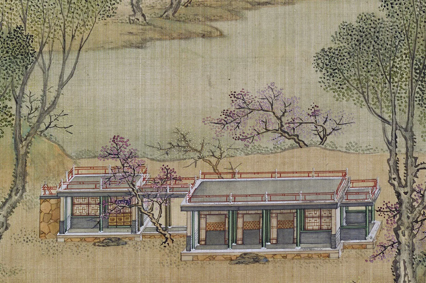 圆明园四十景图《澹泊宁静》高清大图局部 (2)