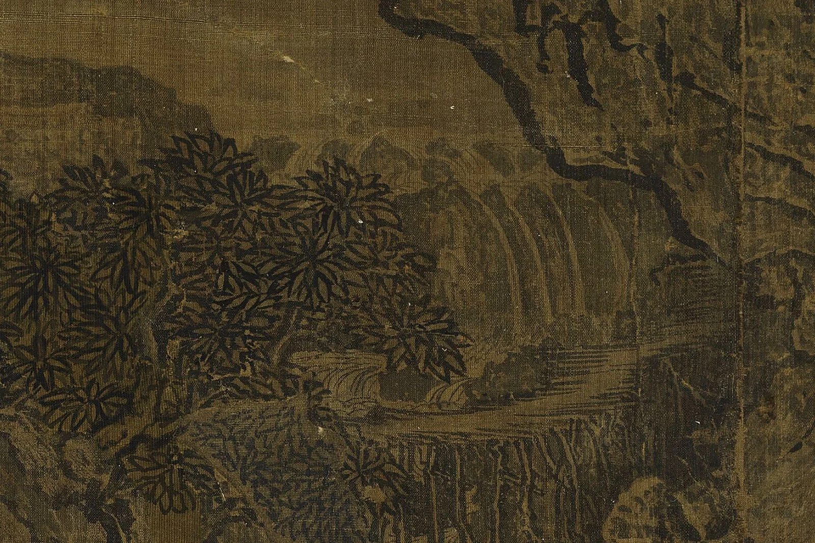 范宽《溪山行旅图》高清大图局部 (3)