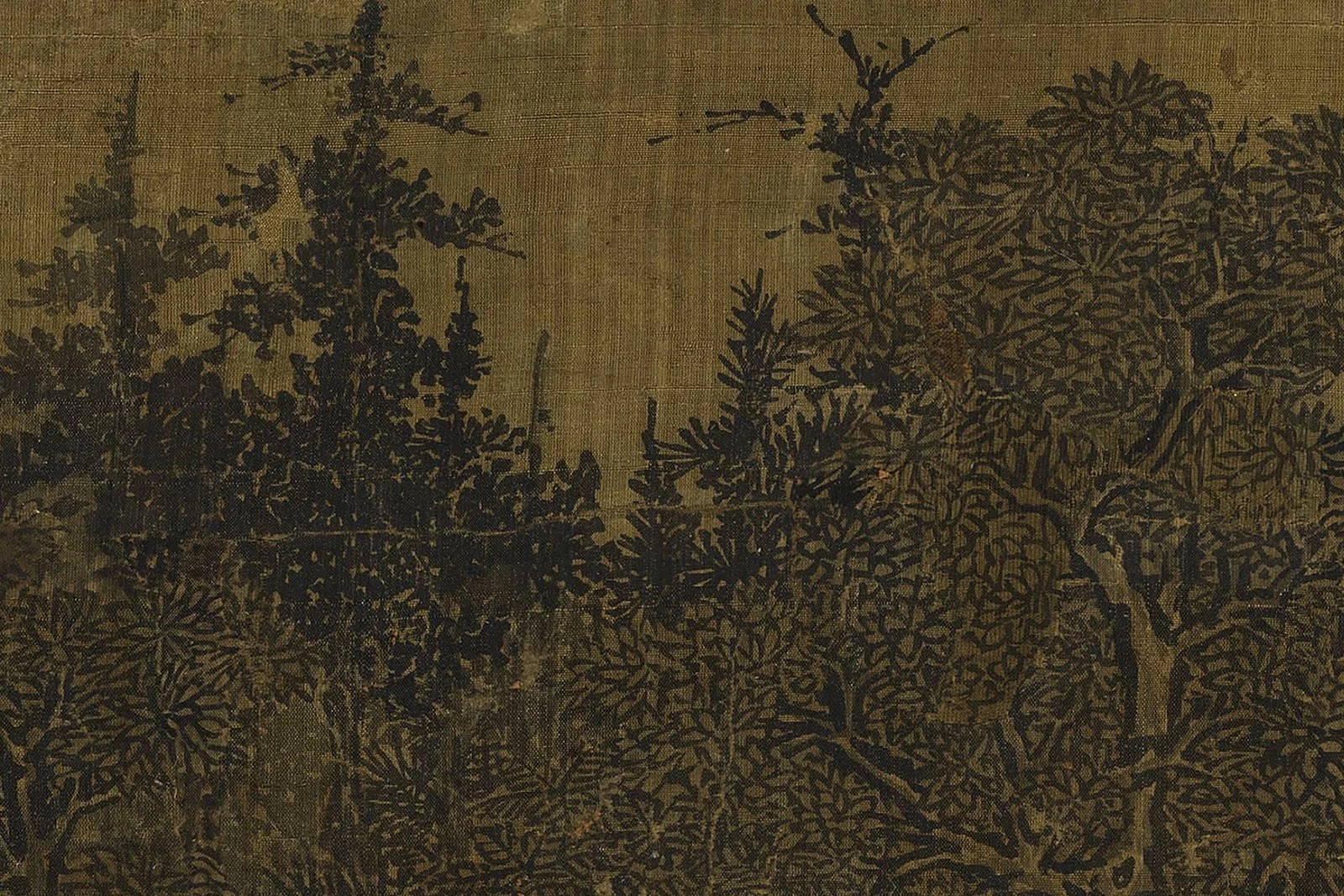 范宽《溪山行旅图》高清大图局部 (10)